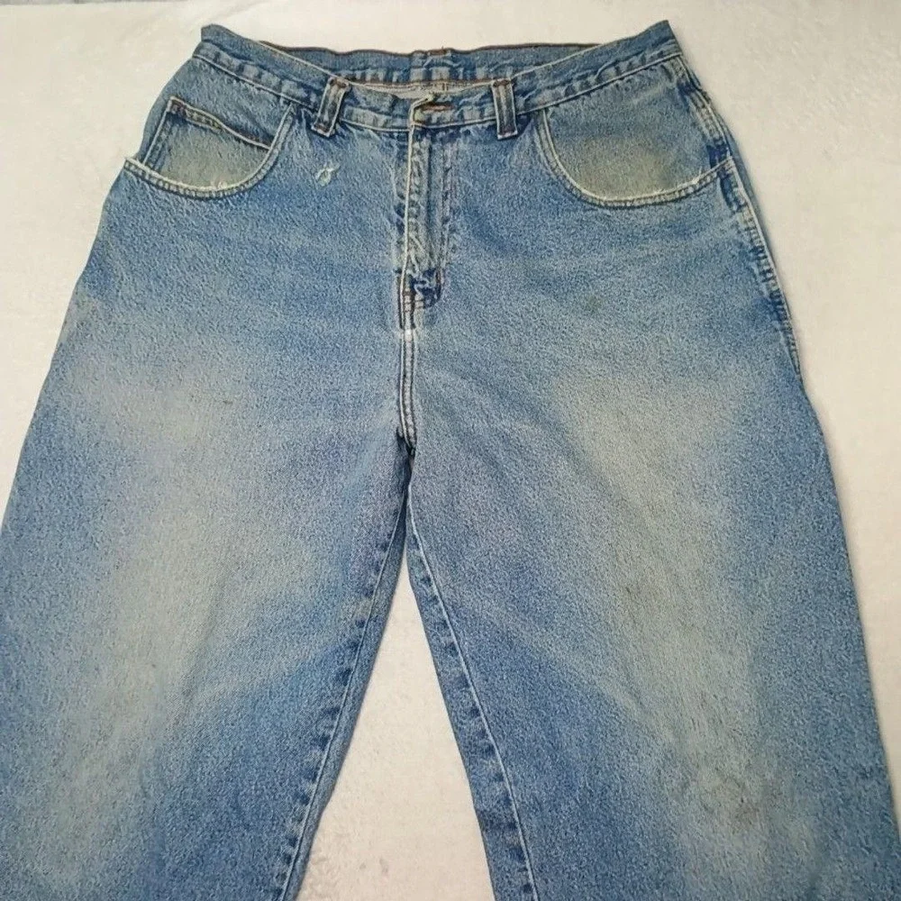 Vintage Enyce Jeans Mens 34x31 Blue Carpenter Tapered Relaxed Baggy Y2K Wide